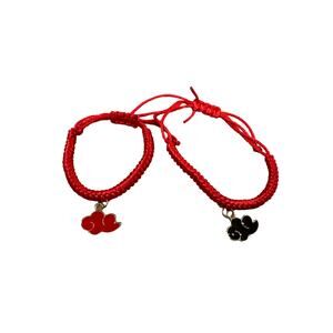 Anime 2pcs Red & Black Cloud Bracelet